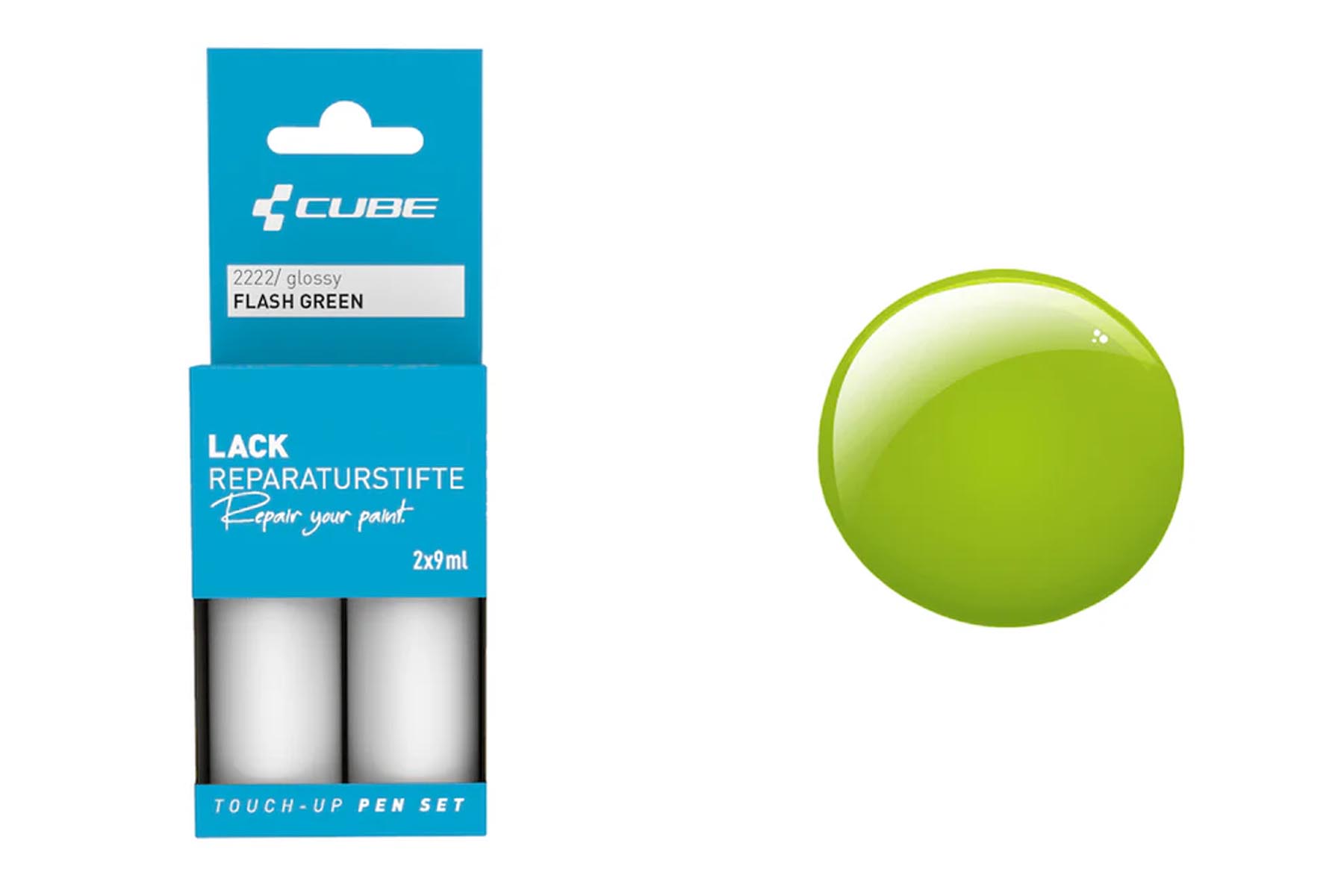 Cube Set di pennarelli per ritocchi flash green glossy 2222