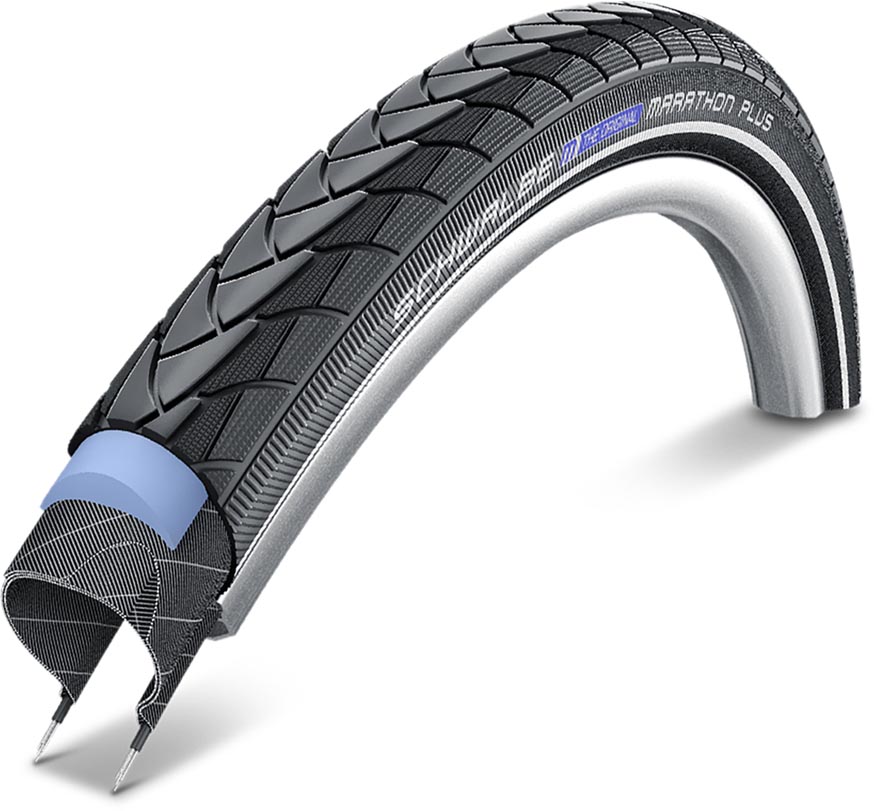 Schwalbe Pneumatico MARATHON PLUS Evo, SmartGuard, TwinSkin 47-622