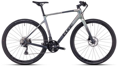Bicicletta fitness Cube Nulane C:62 SLT in argento.