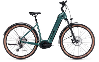 Qui trovi le e-bike Cube con telaio a scavalco basso.