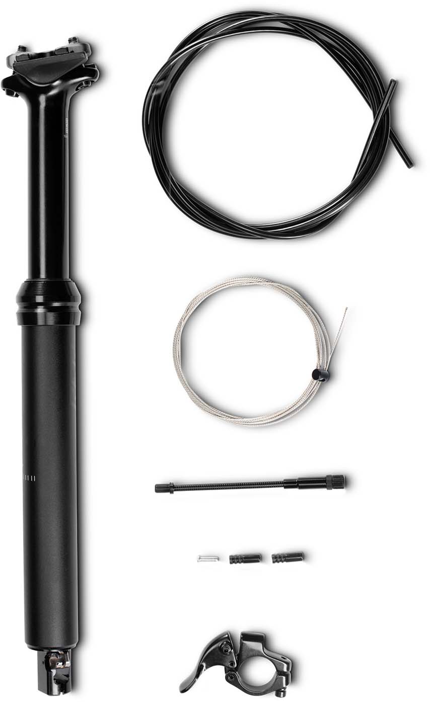RFR Reggisella telescopico nero per mountain bike Fully da 15 pollici, 16 pollici - 31,6 mm x 365 mm (100 mm)