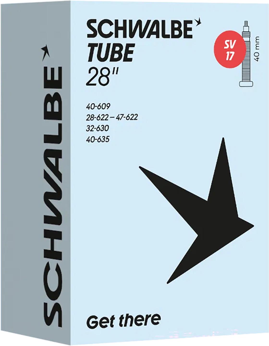 Schwalbe Tubo flessibile SV17 28 x 1 1/8-1,75" 28/47-622/635 SV 40 mm