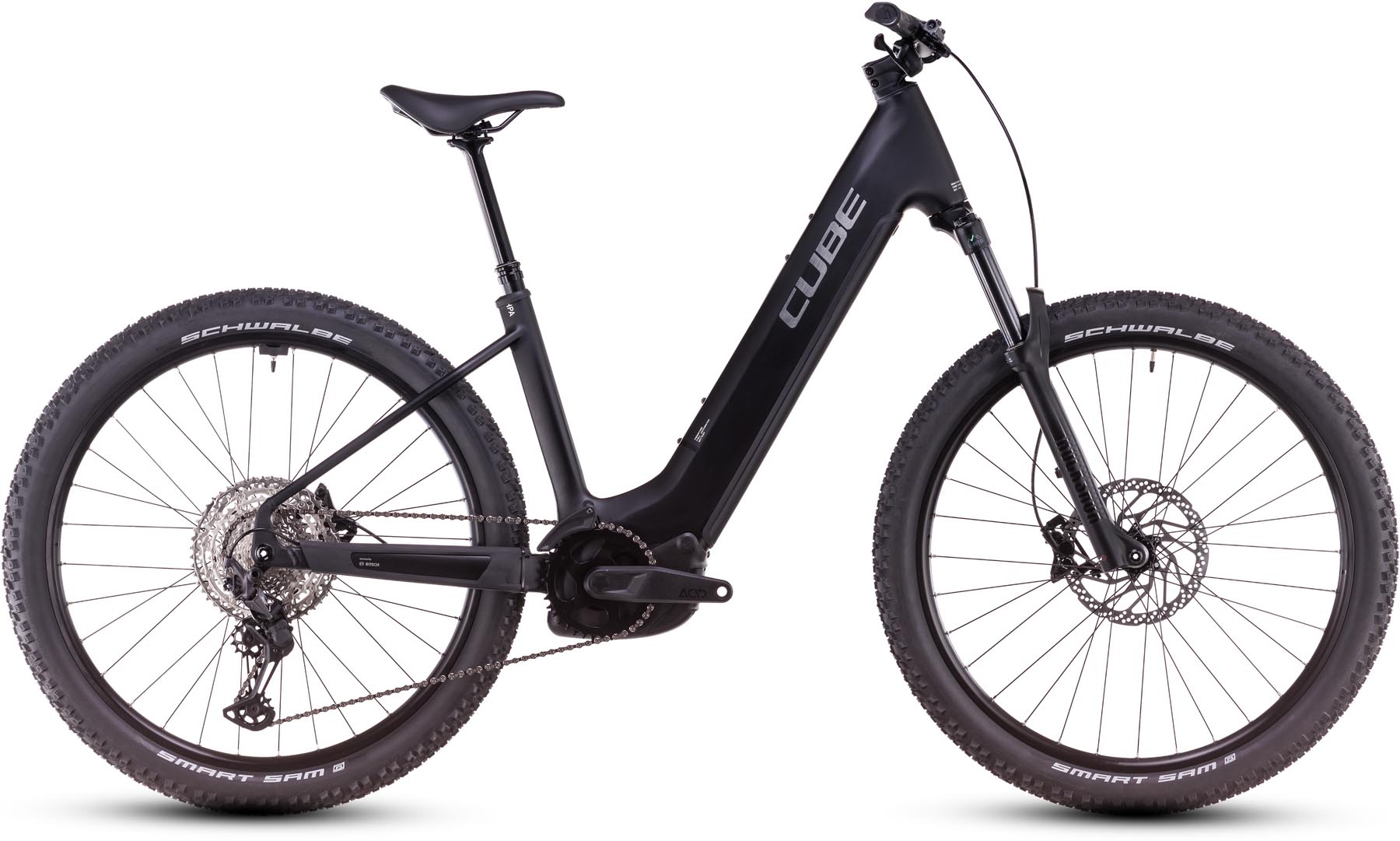 Cube Reaction Hybrid Race 800 black n metal 2025 - E-Bike Hardtail Mountainbike per principianti