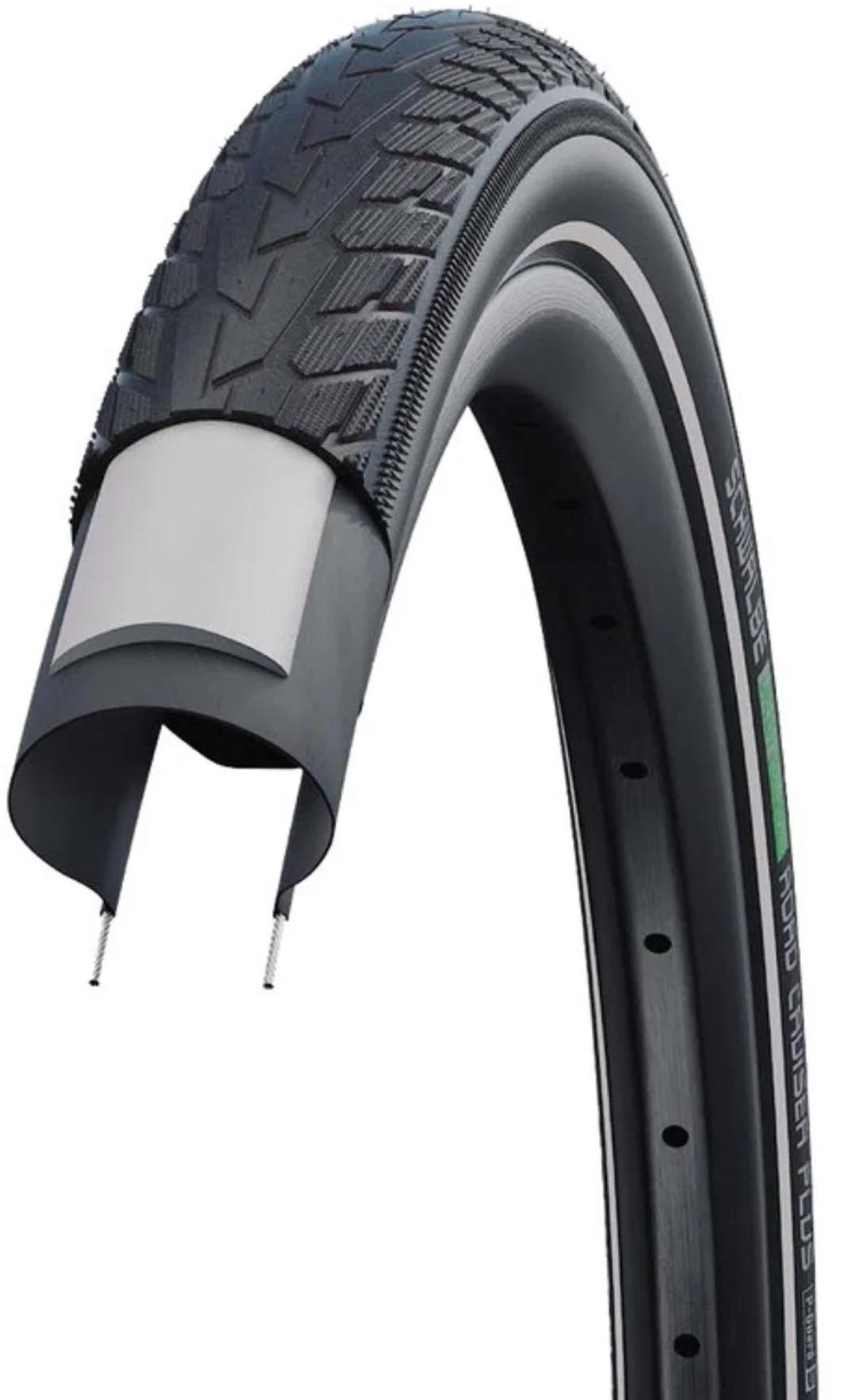 Schwalbe Pneumatico Road Cruiser Plus HS 484 28x2,15" 55-622 nero - Rif. TSk PG Green Activ