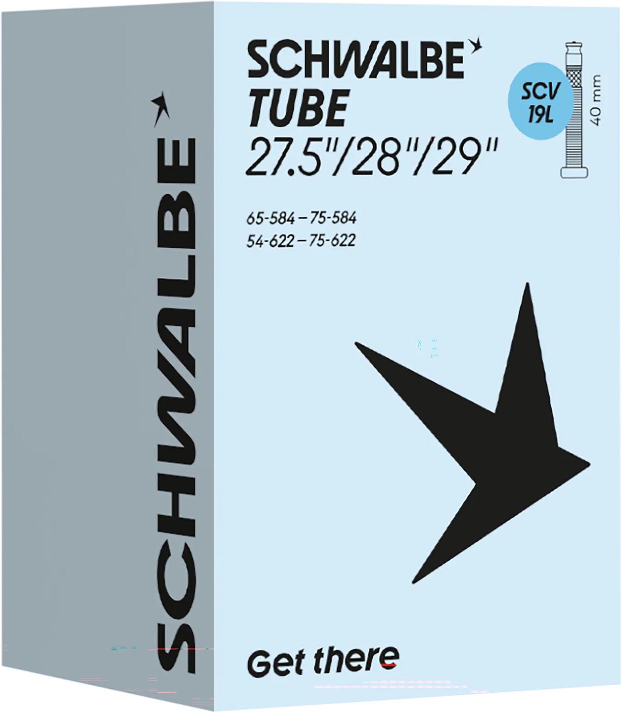 Schwalbe Camera n. 19L Clik Valve 27,5/29x2,10-3,00" 54/75-584/622 SCV 40