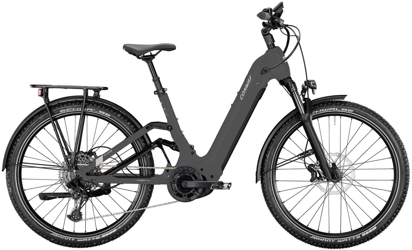 Conway Cairon C FS 2.0 625Wh graphit grey matt 2025 - E-Bike Hardtail Mountainbike per principianti