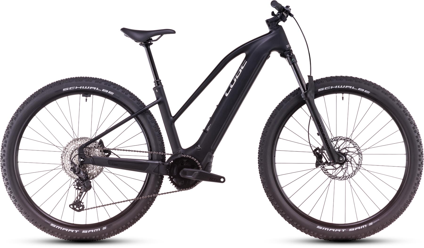 Cube Reaction Hybrid Race 800 black n metal 2025 - E-Bike Hardtail Mountainbike per Donne