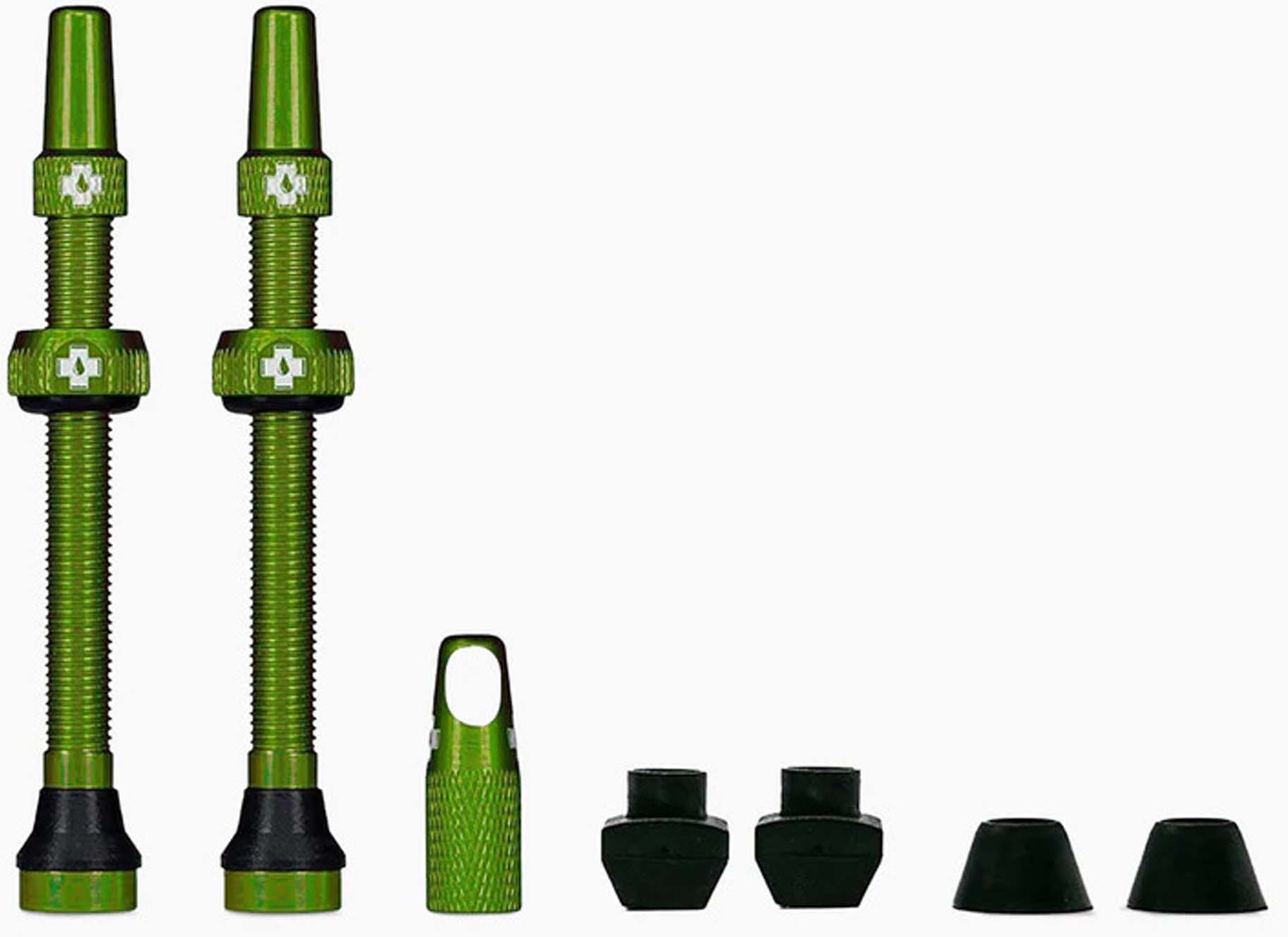 Muc-Off Kit valvola Tubeless Universale per MTB e Road verde 80 mm