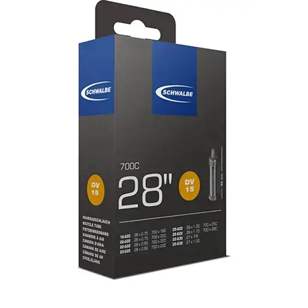 Schwalbe Tubo flessibile DV15 28 18/28-622/630 nero