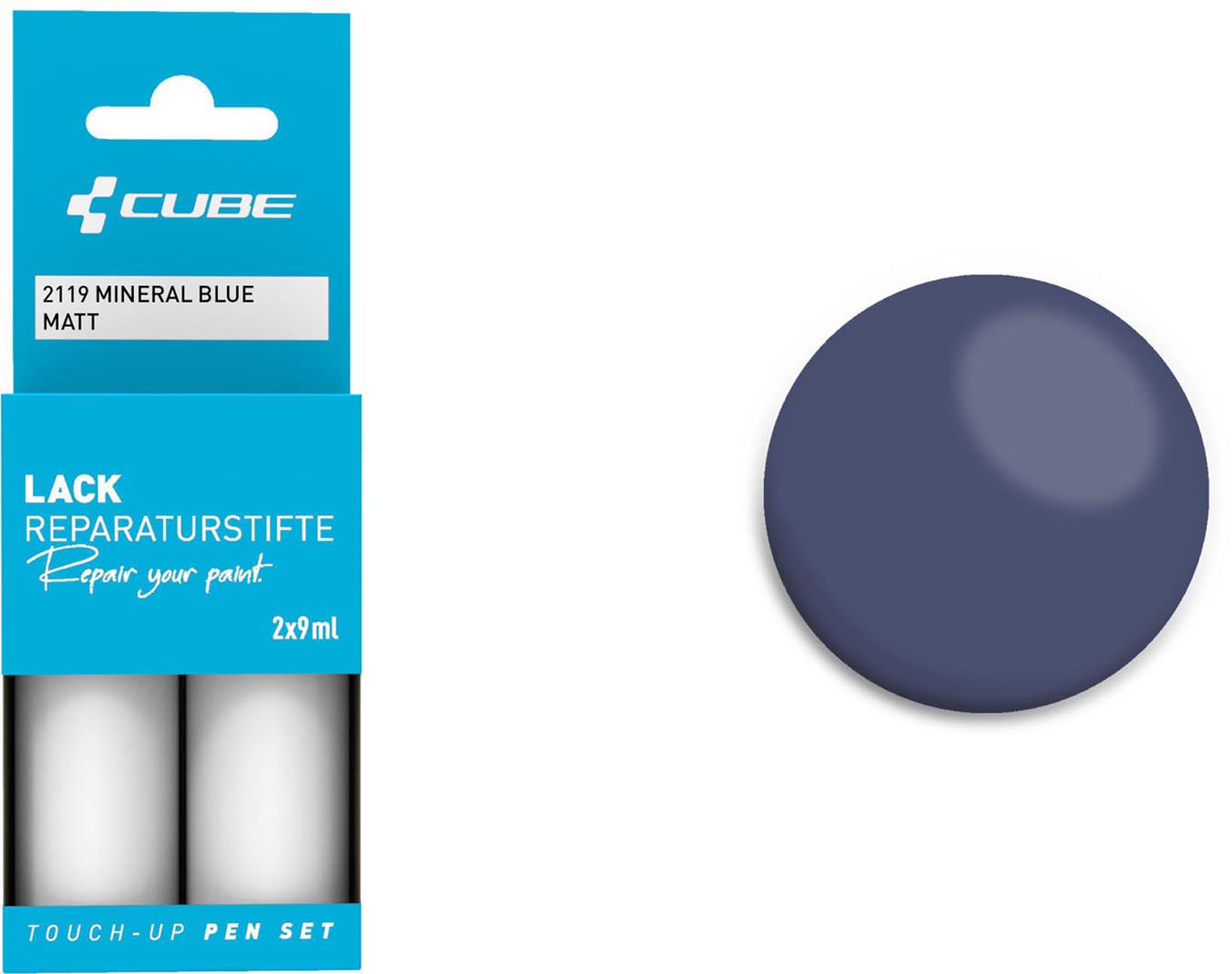 Cube Set di pennarellini per ritocchi MINERAL BLUE opaco 2119
