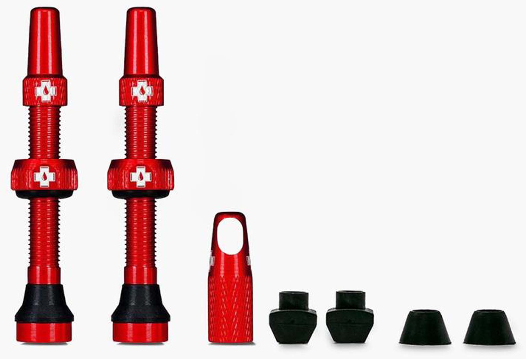 Muc-Off Kit valvola tubeless universale per MTB e Road rosso 60