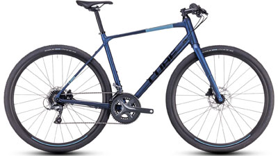 Cube Nulane cyclette in blu.