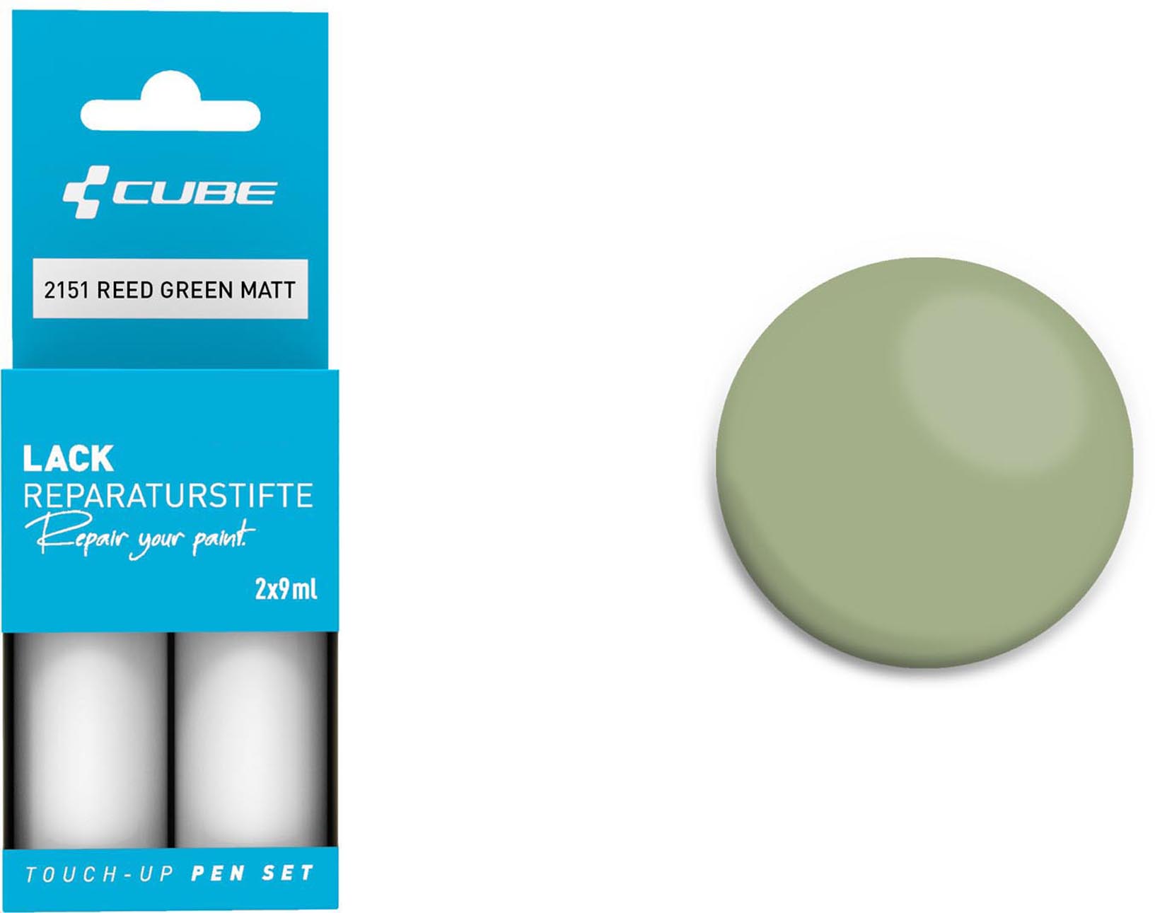 Cube Set di pennarelli per ritocchi REED GREEN opaco 2151