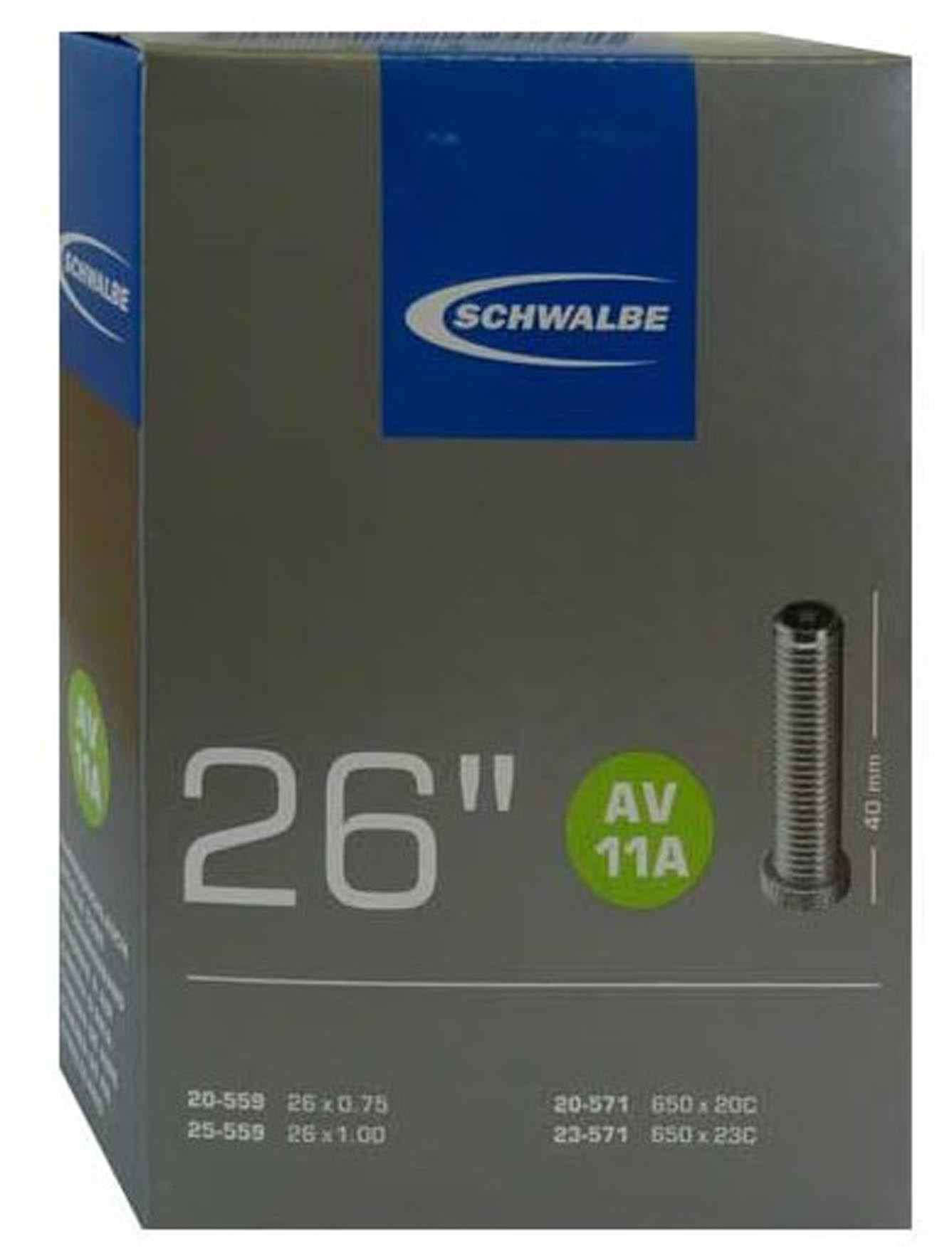 Schwalbe Tubo flessibile n. 11A 26x7/8-1,00" 20/25-559/571 AV 40 mm