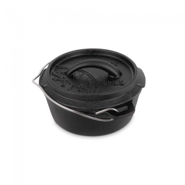 Petromax Pentola da fuoco ft0,5-t a fondo piatto (forno olandese)