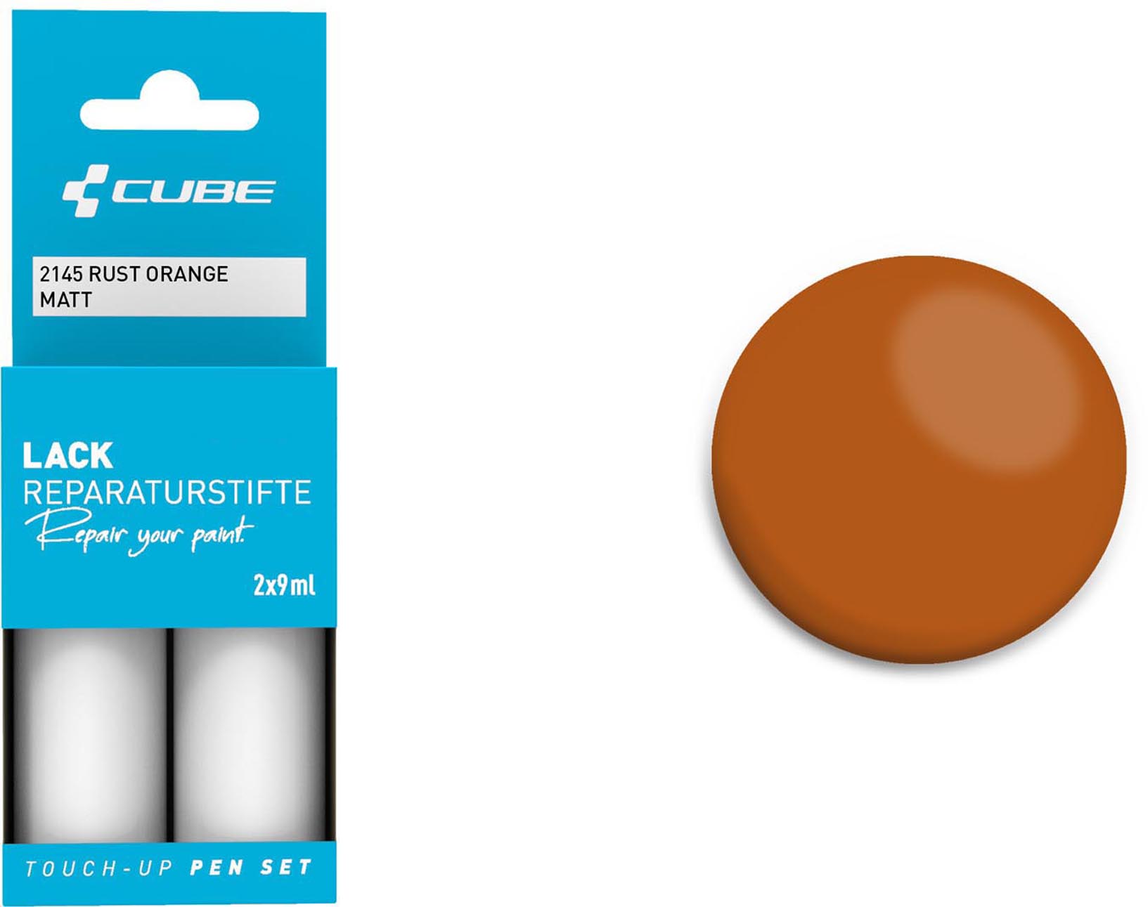 Cube Set di pennarelli per ritocchi RUST ORANGE opaco 2145