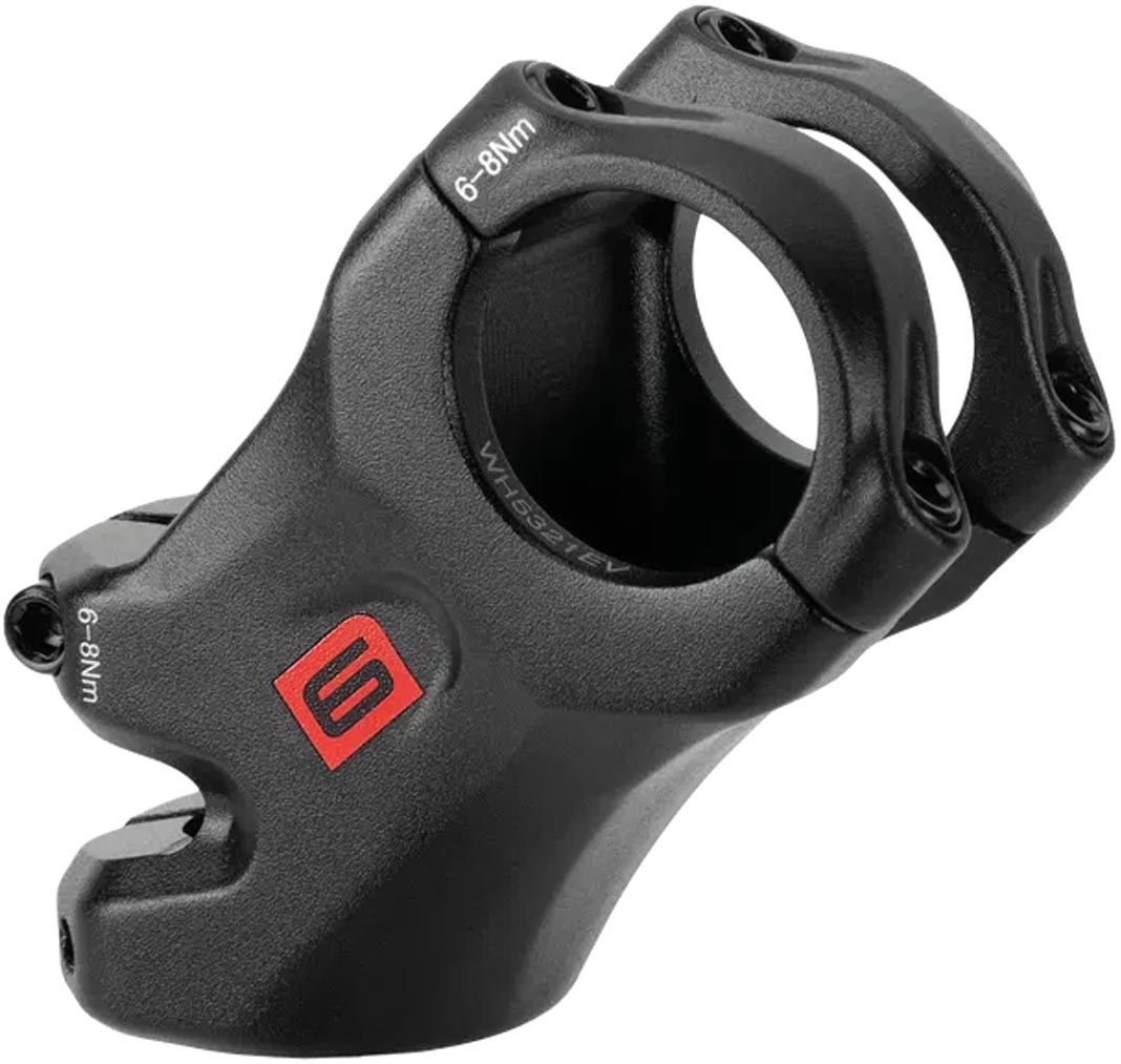 Ergotec Attacco manubrio A-Head High Ray 6 in alluminio, nero, 45°, Ø28,6/35 mm, 55 mm