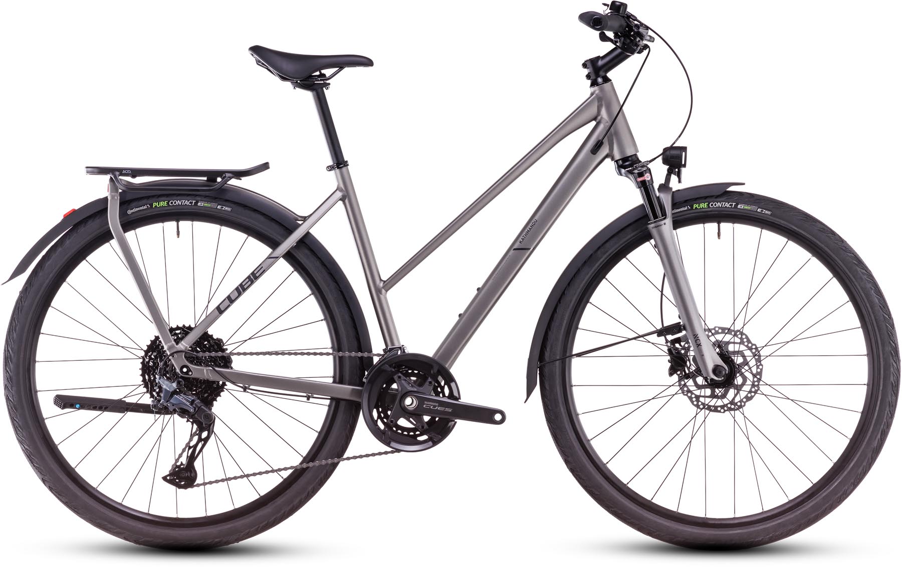 Cube Kathmandu EXC grey n black 2025 - Bici da Trekking per Donne
