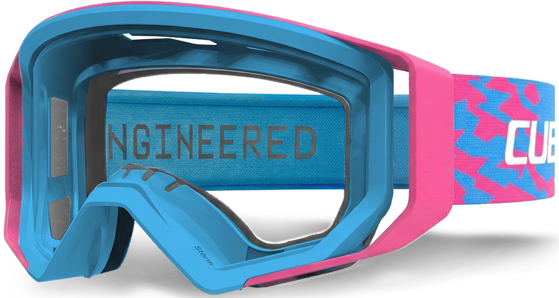 Cube Occhiali Goggle STORM X Actionteam blu e rosa
