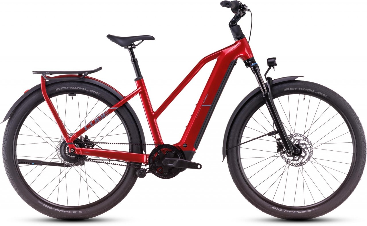 Cube Kathmandu Hybrid Comfort Pro 800 electricred n red 2025 - E-Bike da Trekking per Donne