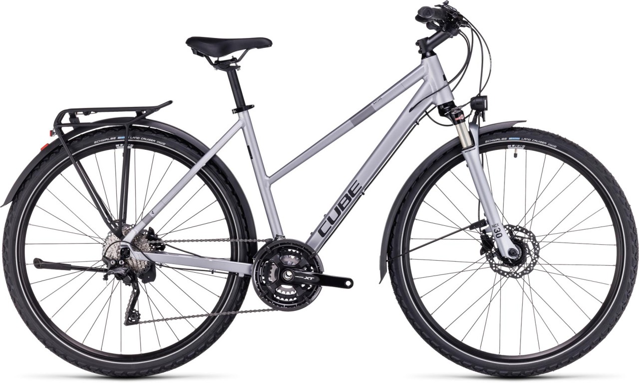 Cube Nature EXC Allroad polarsilver n black 2024 - Bici da Cross per Donne