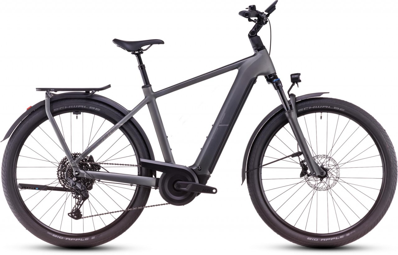 Cube Kathmandu Hybrid Pro 800 slabgrey n chrome 2025 - E-Bike da Trekking per Uomini