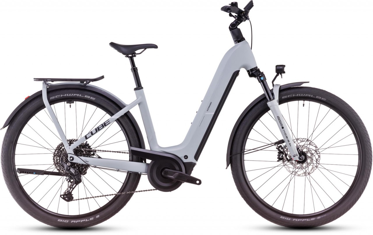 Cube Kathmandu Hybrid EX 800 haze n black 2025 - E-Bike da Trekking per principianti