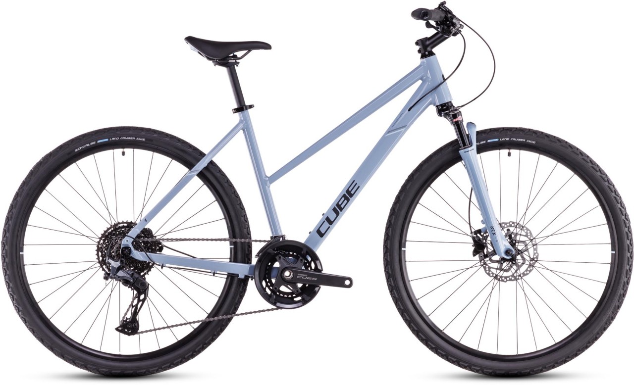 Cube Nature EXC pigeonblue n black 2025 - Bici da Cross per Donne