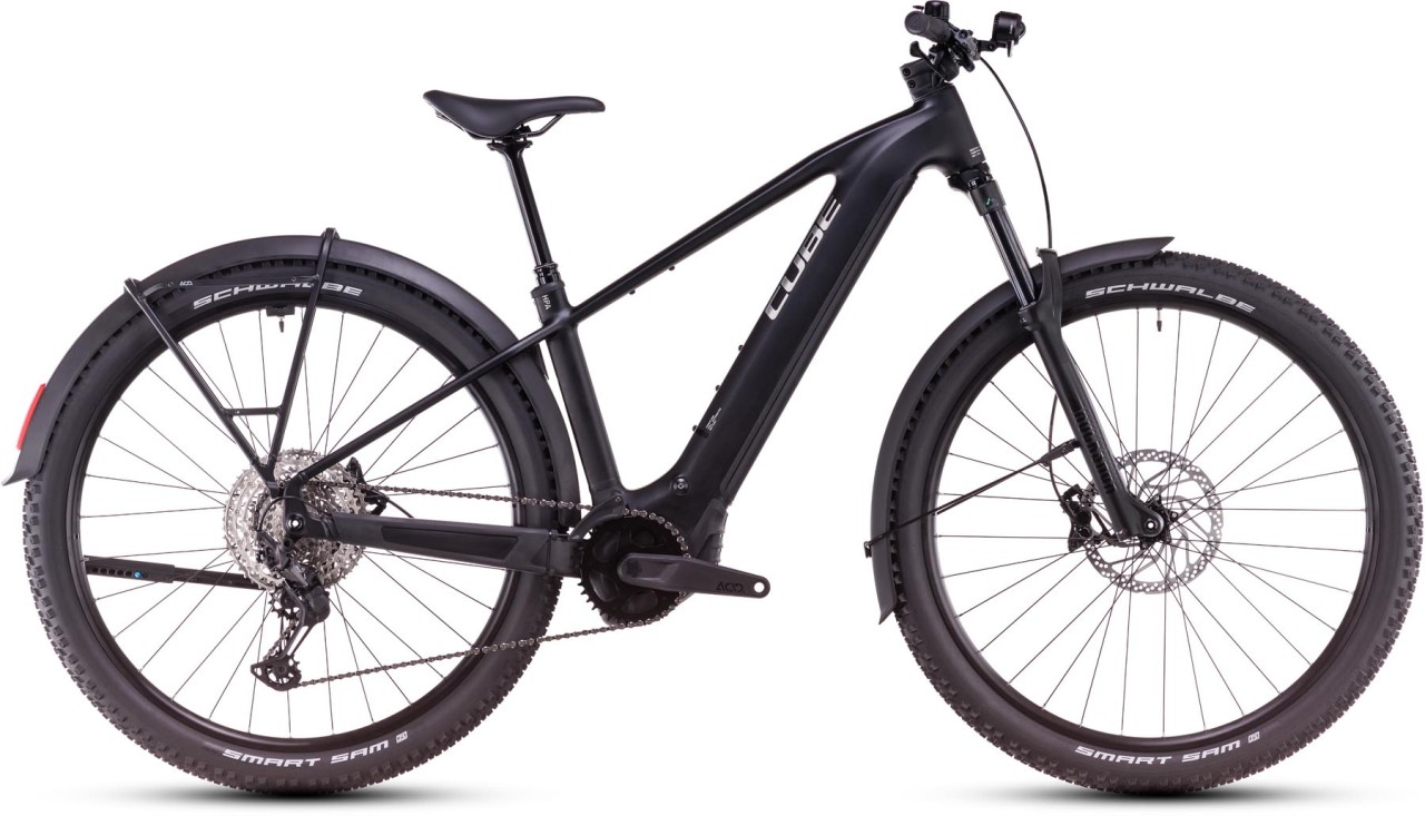 Cube Reaction Hybrid Race Allroad black n metal - E-Bike Hardtail Mountainbike