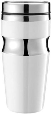 Tazza thermos XD Design Contour, acciaio inox, bianco - 350 ml