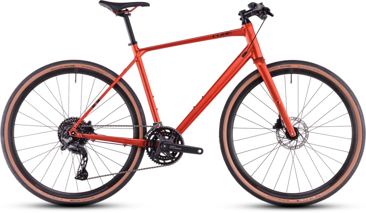 Cube Nulane Pro fireorange n black 2025 - Bici da Fitness per Uomini