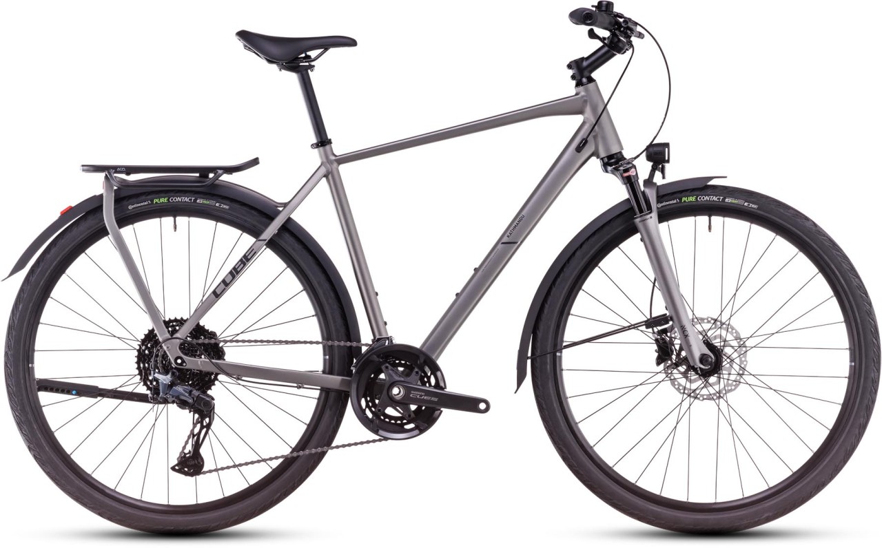 Cube Kathmandu EXC grey n black 2025 - Bici da Trekking per Uomini