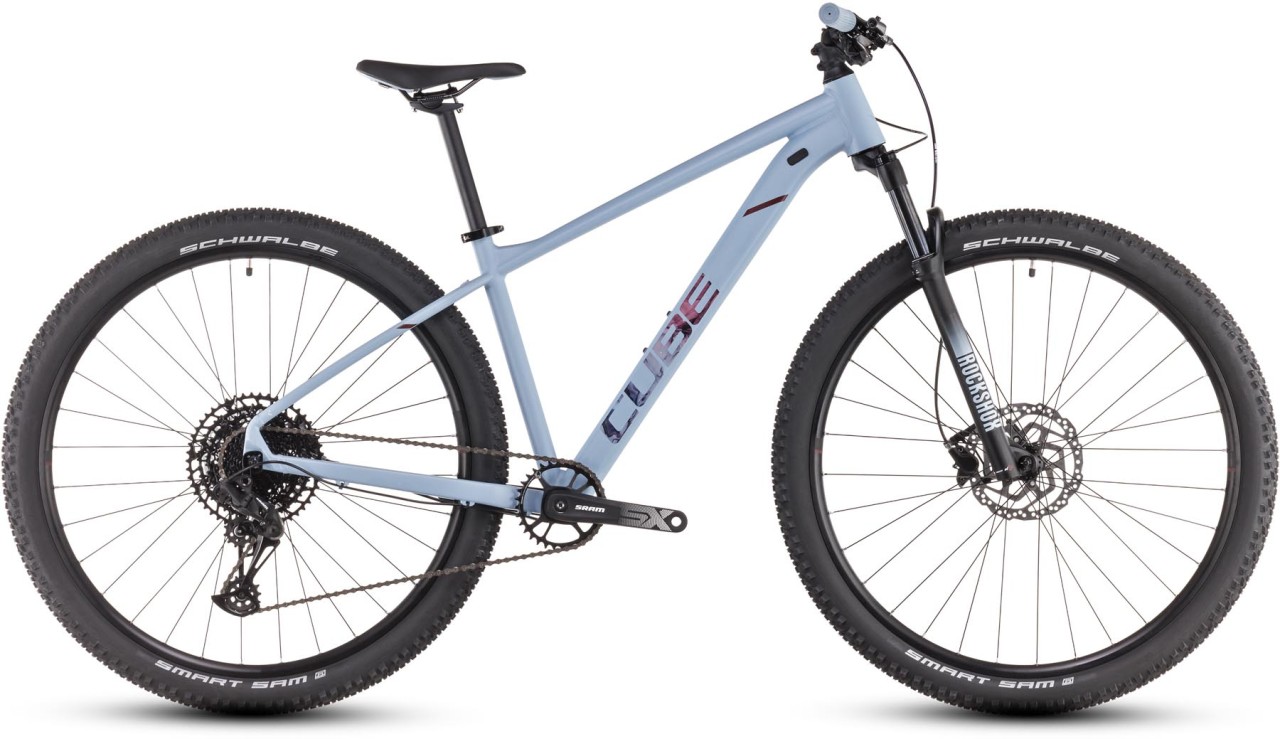 Cube Attention SLX pigeonblue n rubyred 2025 - Hardtail Mountainbike