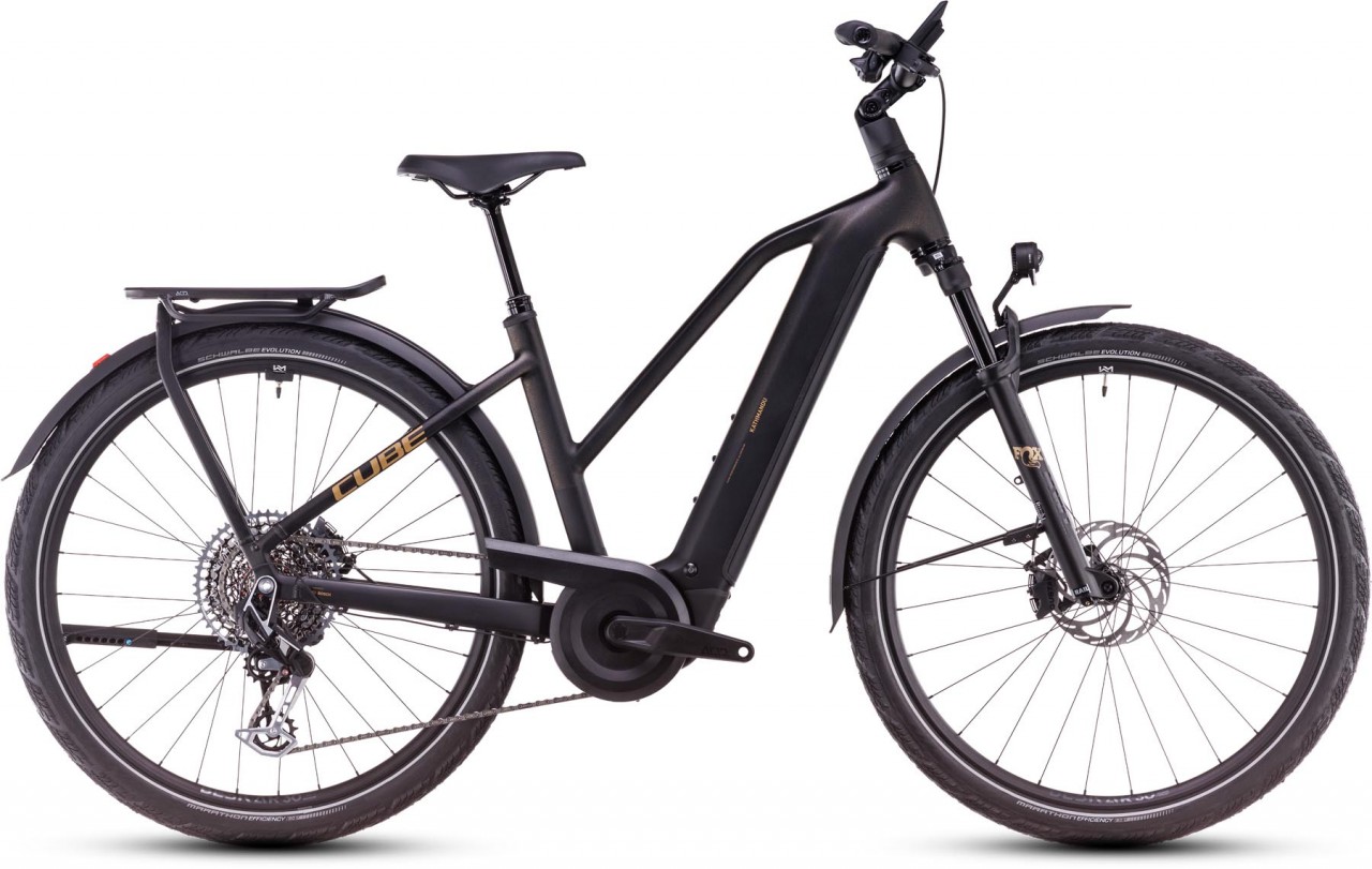 Cube Kathmandu Hybrid SLT 800 golddust n black 2025 - E-Bike da Trekking per Donne