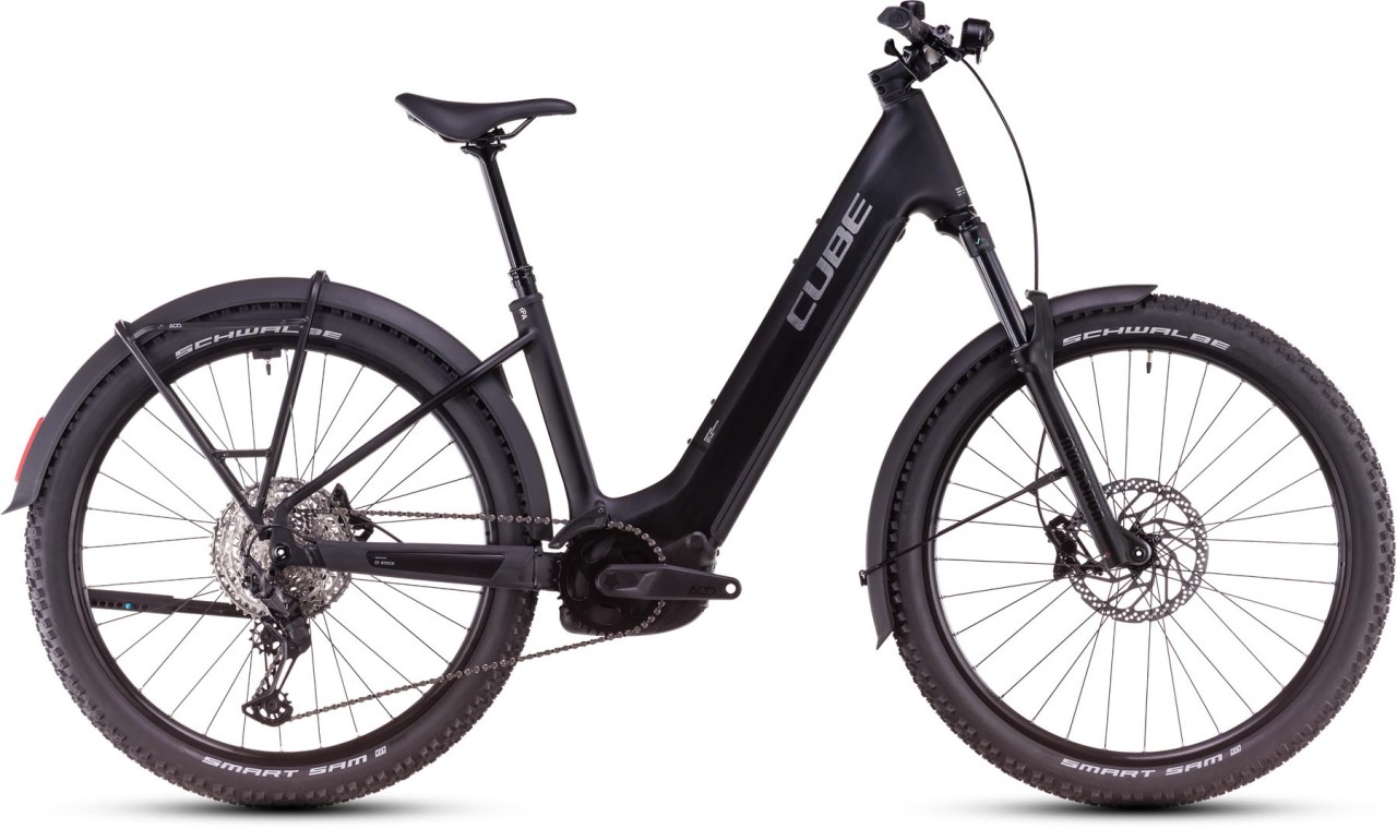 Cube Reaction Hybrid Race Allroad black n metal - E-Bike Hardtail Mountainbike per principianti