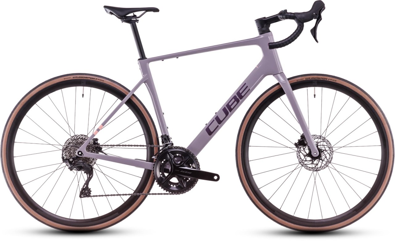 Cube Attain C:62 Race plumgrey n brink 2025 - Bici da corsa di carbonio per