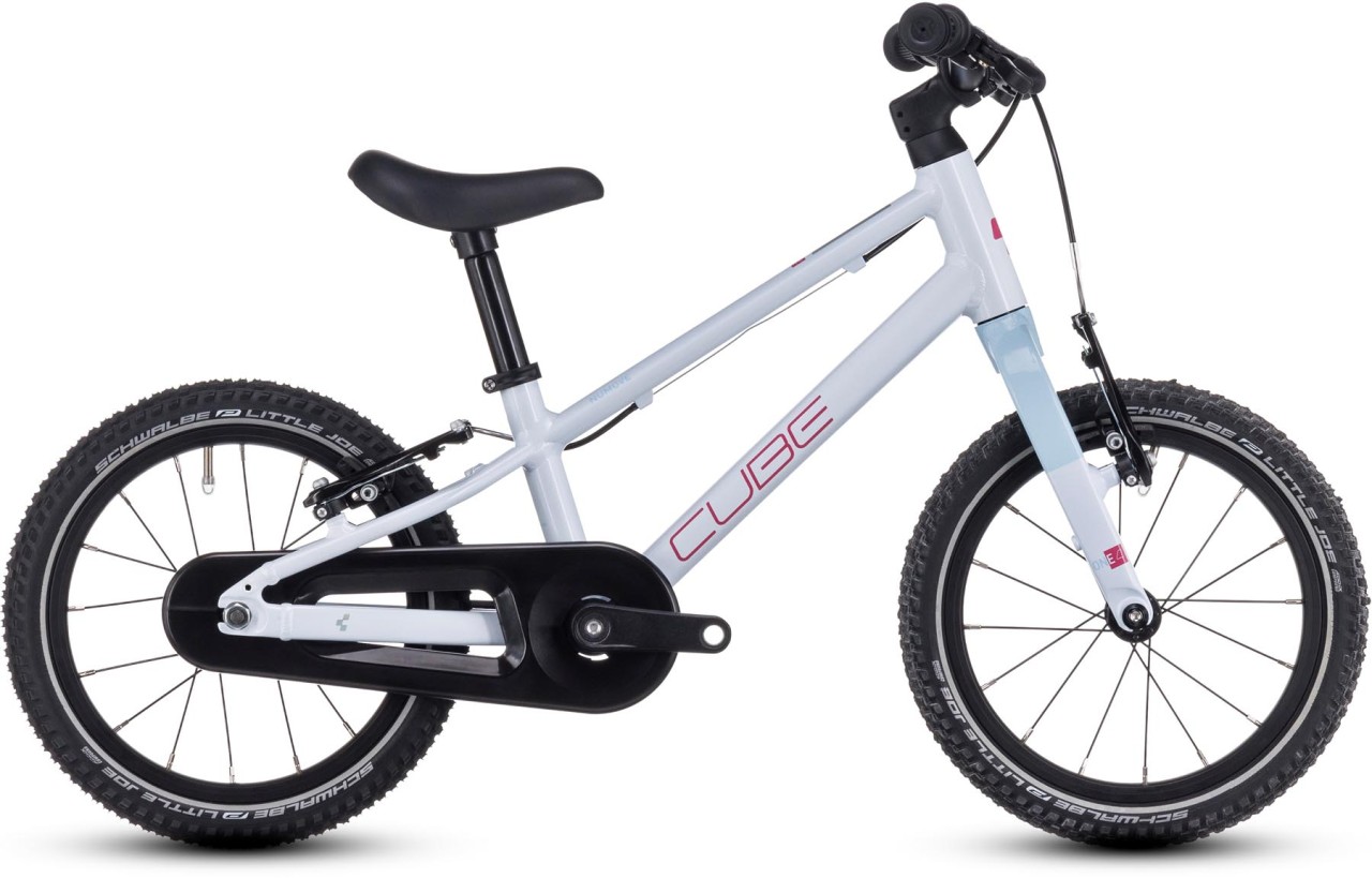 Cube Numove 140 flashwhite n pink 2025 - Bici per bambini 14 pollici