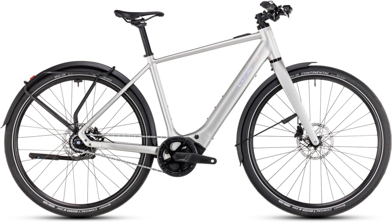 Cube Editor Hybrid SLX FE 400X sleekgrey n spectral 2025 - E-Bike da Fitness per Uomini