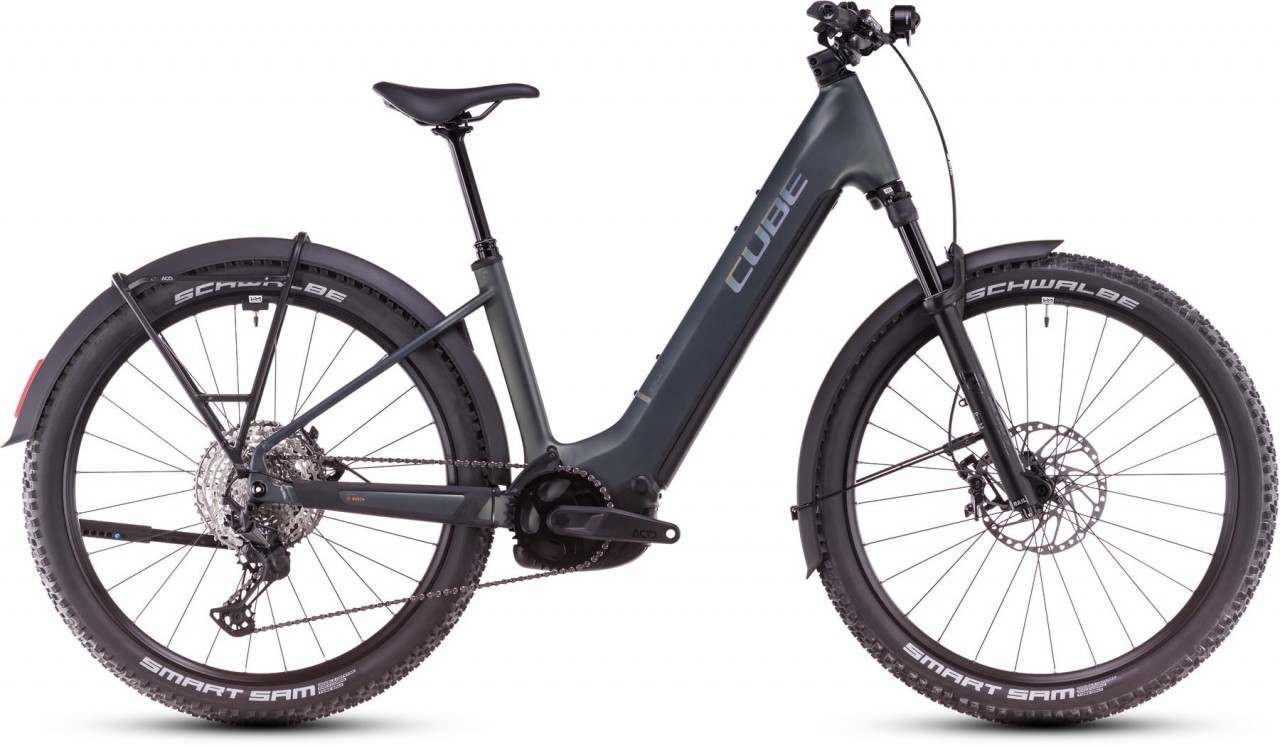 Cube Reaction Hybrid SLX Allroad 800 sagebrushgreen n prism 2025 - E-Bike Hardtail Mountainbike per principianti