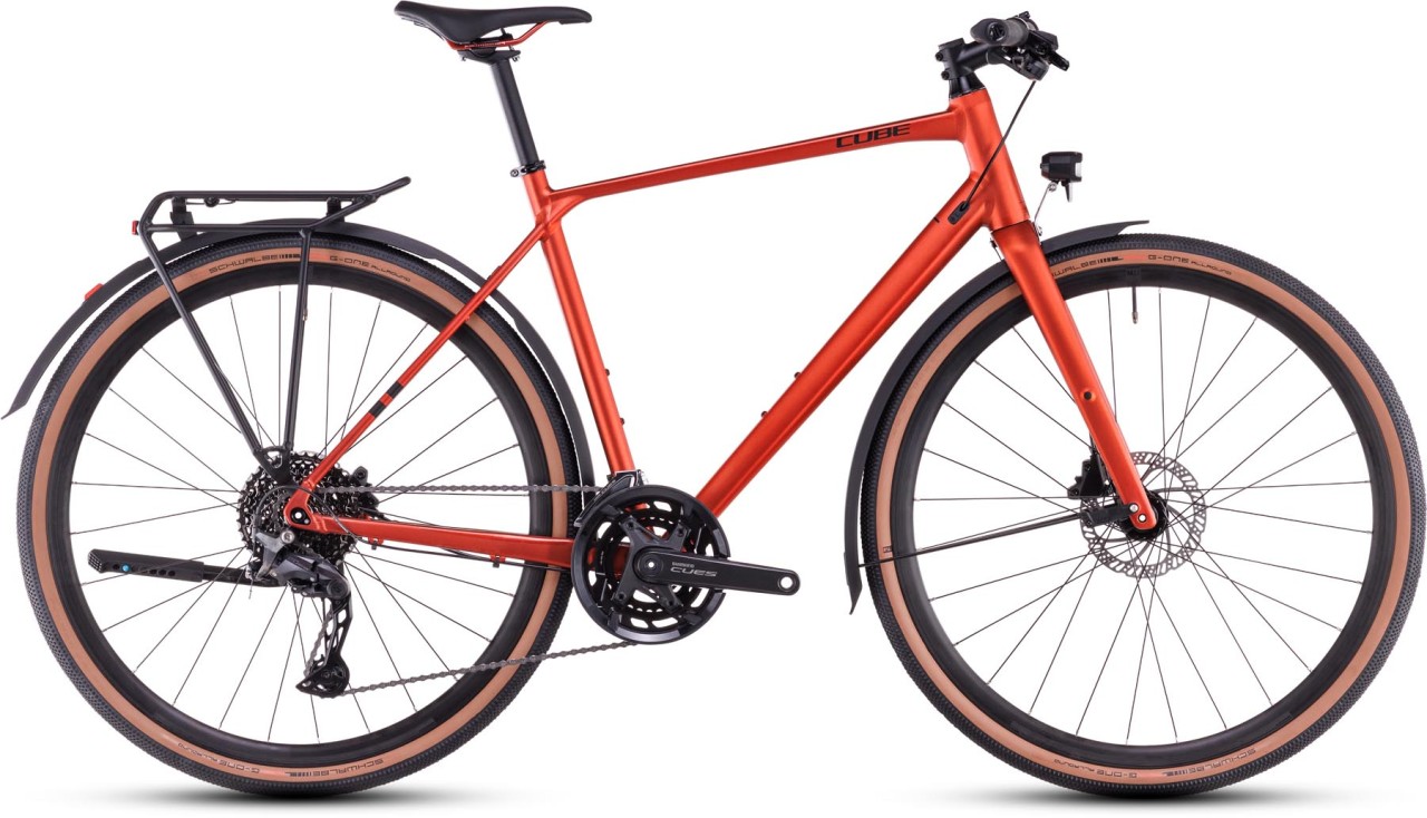 Cube Nulane Pro FE fireorange n black 2025 - Bici da Fitness per Uomini