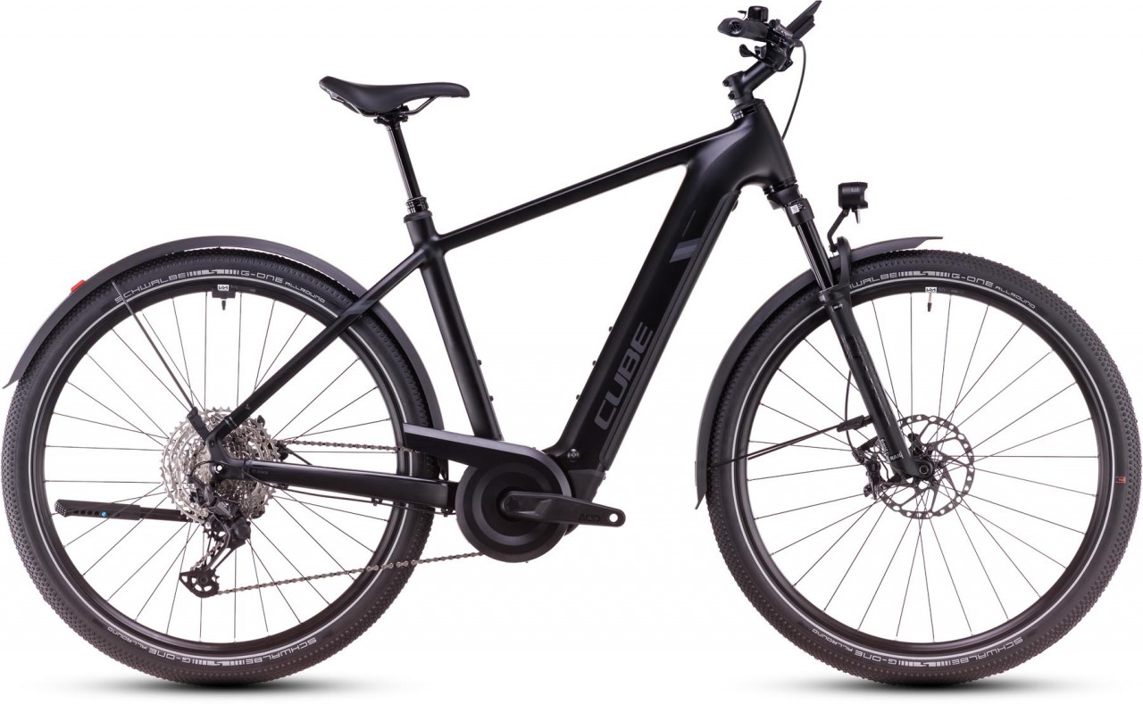 Cube Nuride Hybrid SLX Allroad 800 black n reflect 2025 - E-Bike da Trekking per Uomini