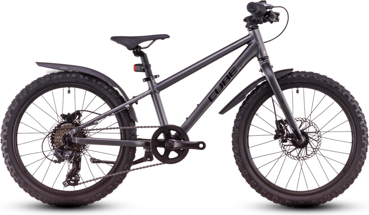 Cube Acid 200 Disc Allroad grey n flash 2025 - Bici per bambini 20 pollici