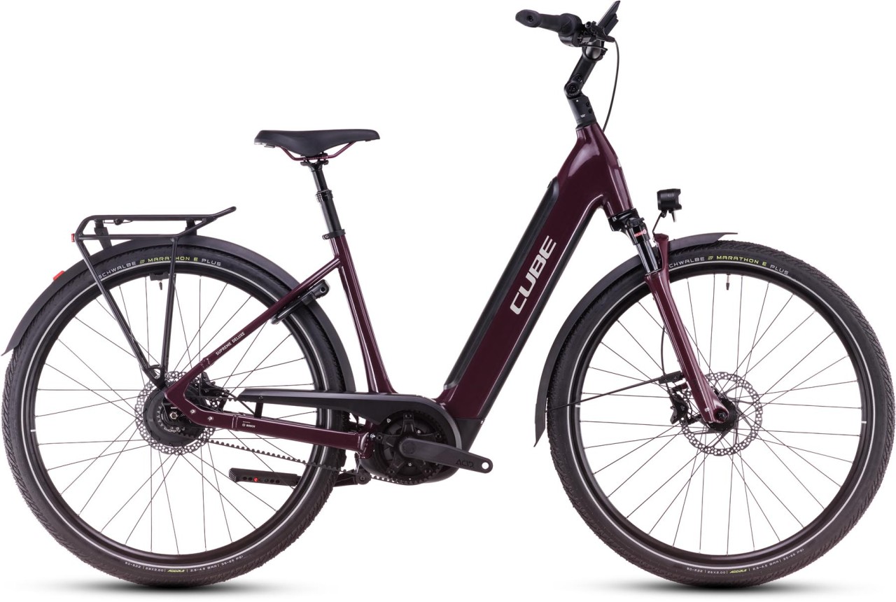 Cube Supreme Hybrid Deluxe Pro 625 amarone n grey 2025 - E-Bike da Trekking per principianti