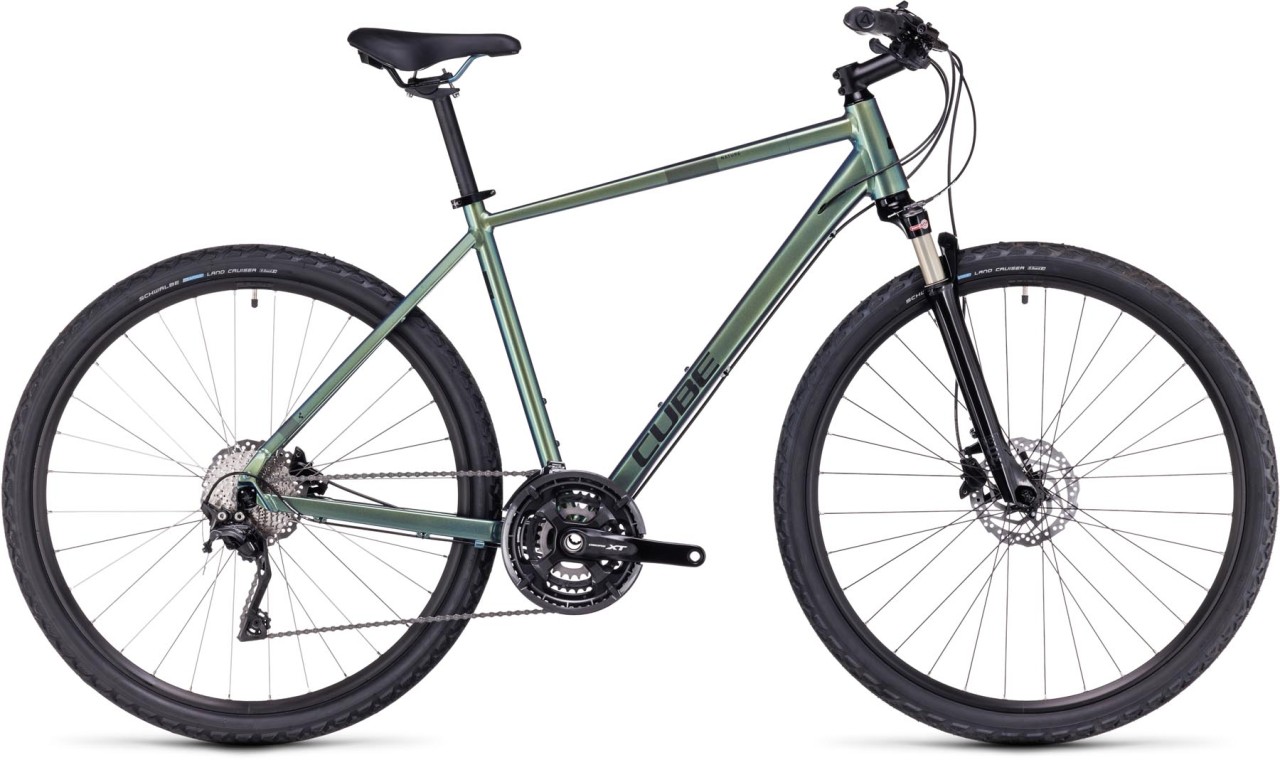 Cube Nature EXC verde n black 2024 - Bici da Cross per Uomini