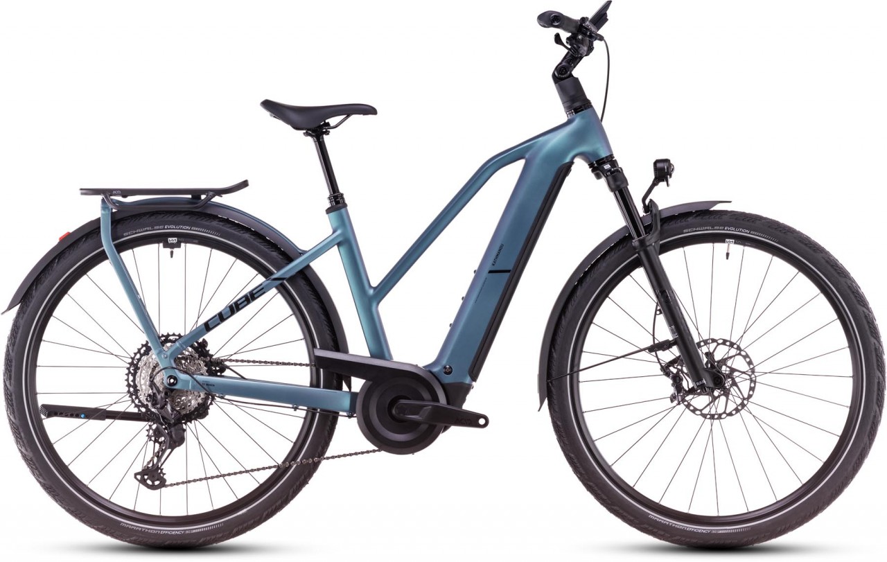 Cube Kathmandu Hybrid SLX 800 smaragdgrey n black 2025 - E-Bike da Trekking per Donne