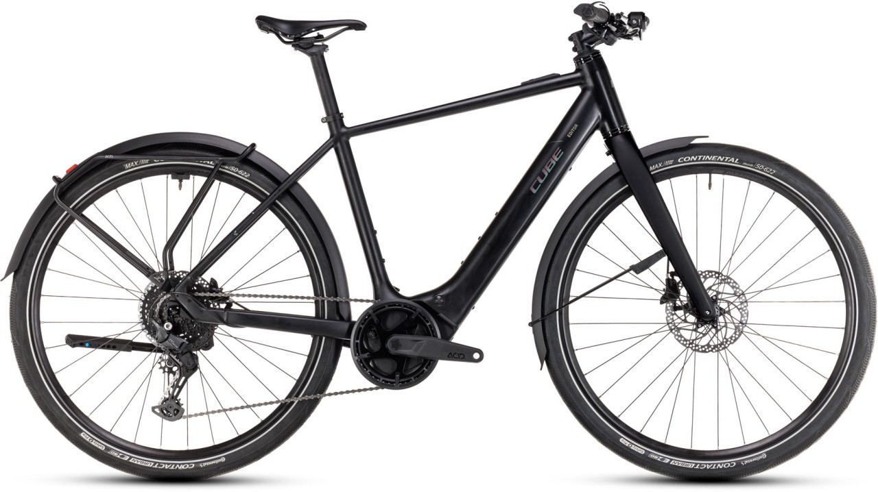 Cube Editor Hybrid Pro FE 400X black n spectral 2025 - E-Bike da Fitness per Uomini