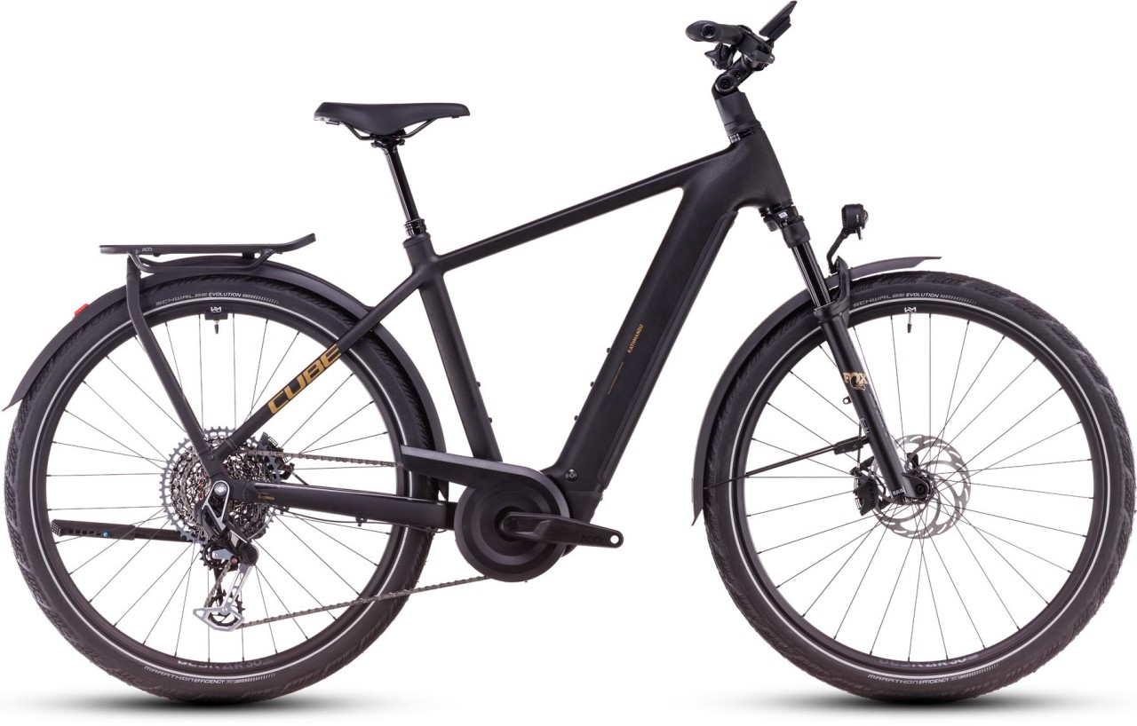 Cube Kathmandu Hybrid SLT golddust n black - E-Bike da Trekking per Uomini