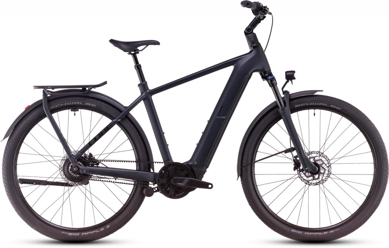 Cube Kathmandu Hybrid Comfort Pro 800 night n chrome 2025 - E-Bike da Trekking per Uomini