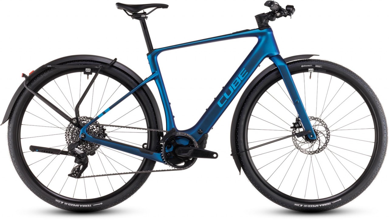 Cube Nulane Hybrid C:62 SLX FE 400X nebula n blue 2025 - E-Bike da Fitness per Uomini