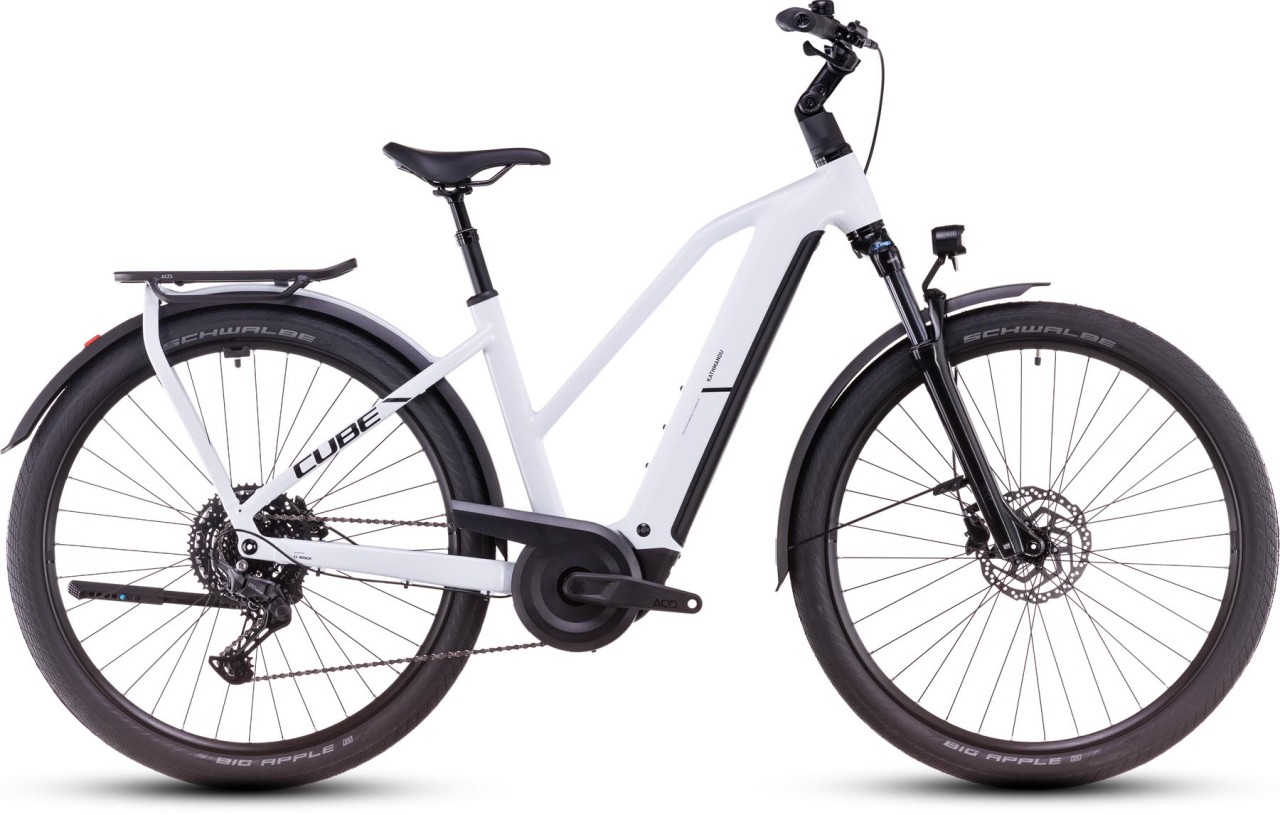 Cube Kathmandu Hybrid ONE polarwhite n black - E-Bike da Trekking per Donne